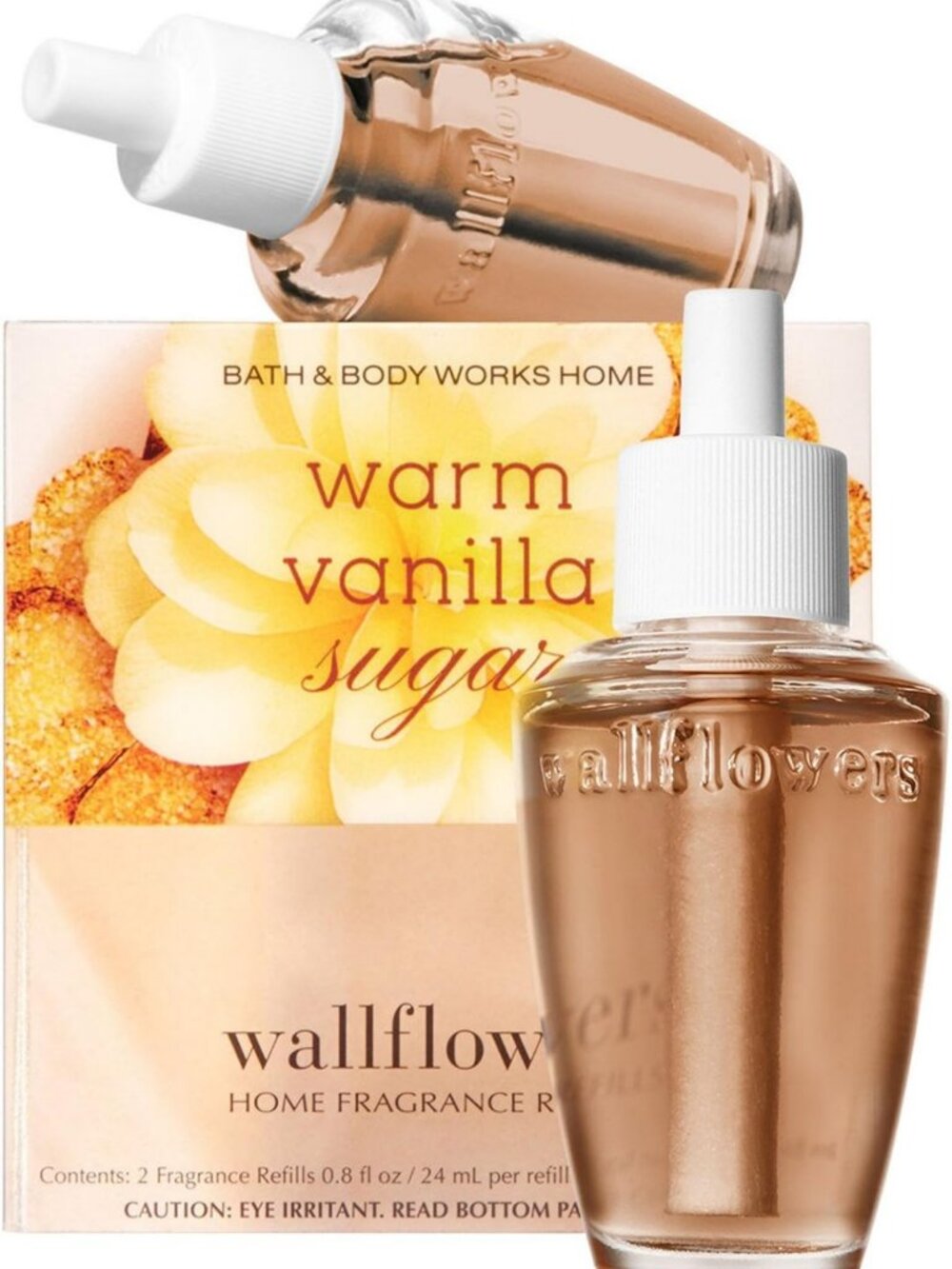 Warm Vanilla Sugar Wallflowers Refills 2-Pack | Home Fragrance Diffuser Set